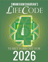 Load image into Gallery viewer, 2026 LifeCode # 4 RUDRA Yearly Forecast Guidebook Swami Ram Charran LIFE CODE (Printed)