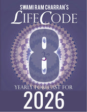 Load image into Gallery viewer, 2026 LifeCode # 8 LAXMI Yearly Forecast Guidebook Swami Ram Charran LIFE CODE (Printed)