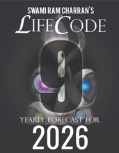 Load image into Gallery viewer, 2026 LifeCode # 9 INDRA Yearly Forecast Guidebook Swami Ram Charran LIFE CODE (Printed)
